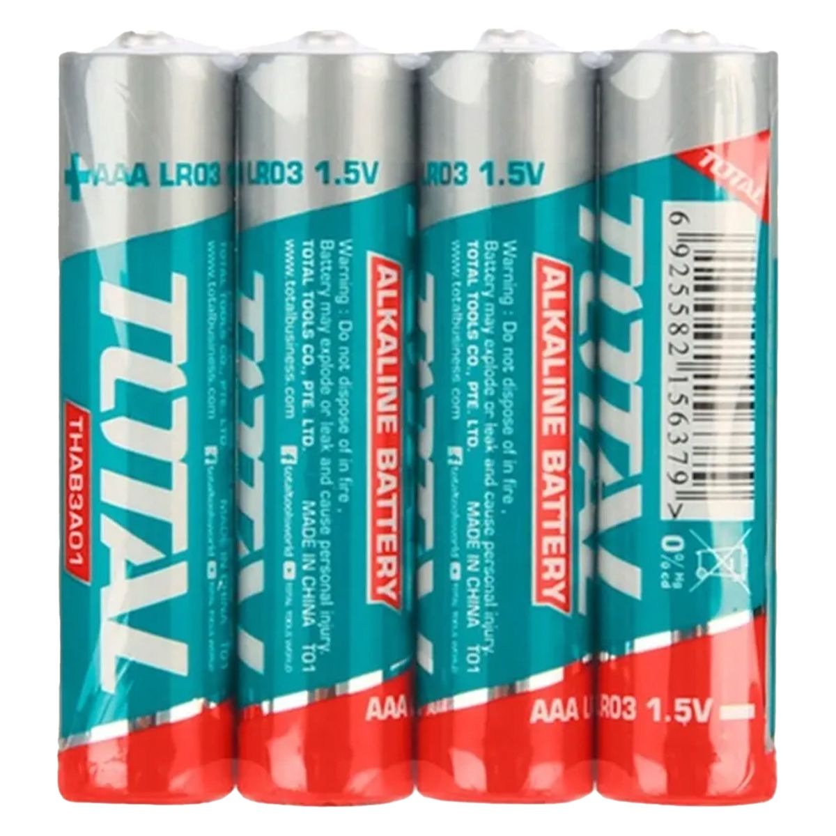 TOTAL TOOLS - Pilas Aaa 1.5v Alcalina 4 Unidades