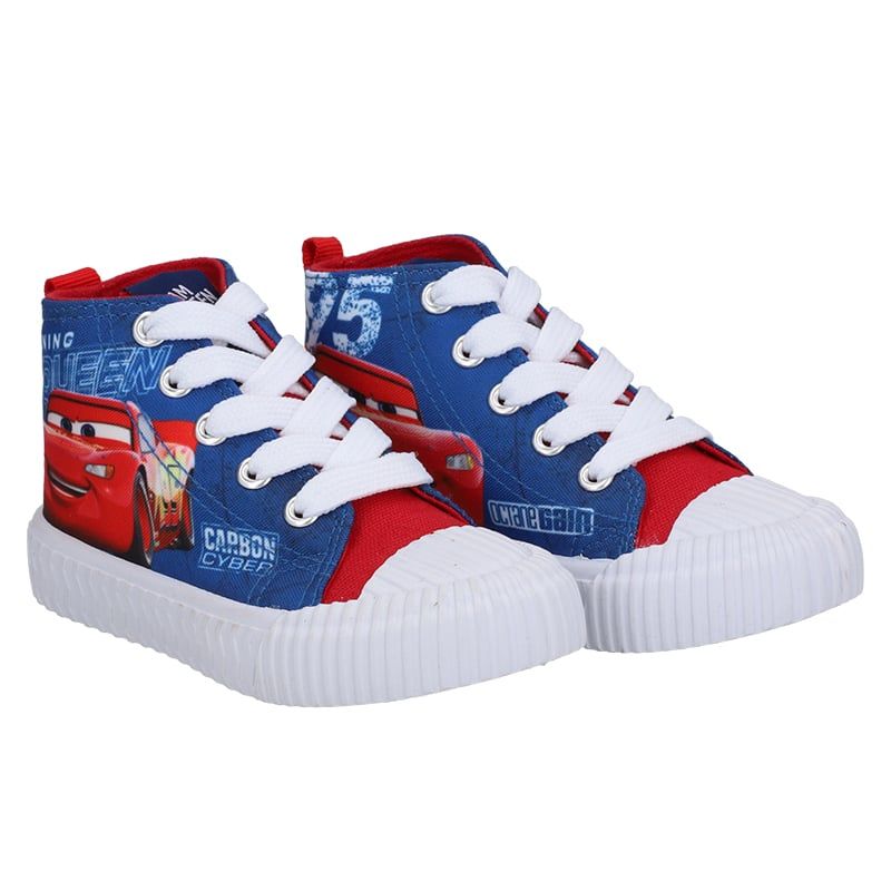 DISNEY - ZAPATILLA LONA ALTA CARS AZUL