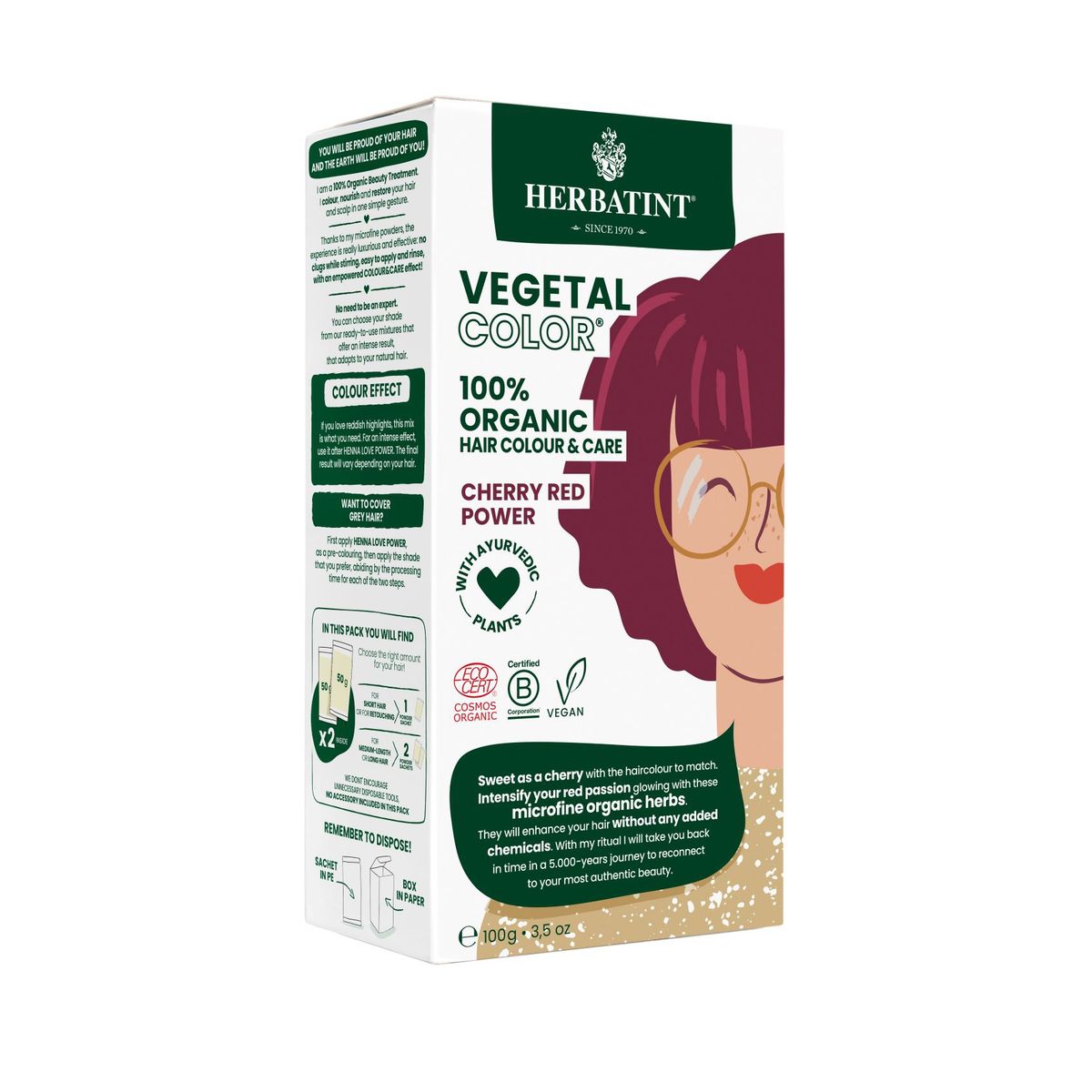 HERBATINT - Vegetal Colour - CHERRY RED POWER