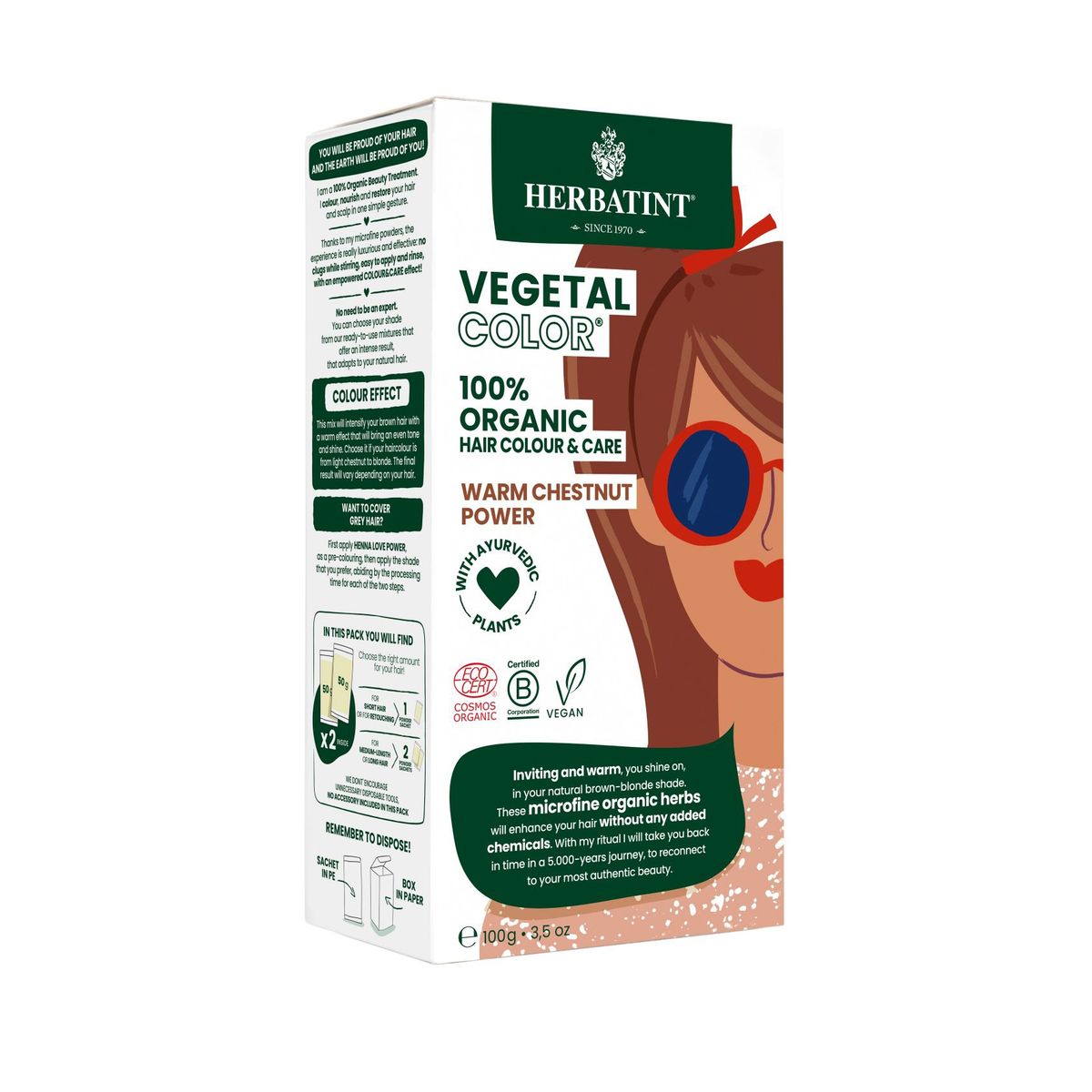 HERBATINT - Tratamiento de Nutrición con Color - Revive Tono Castaño Claro