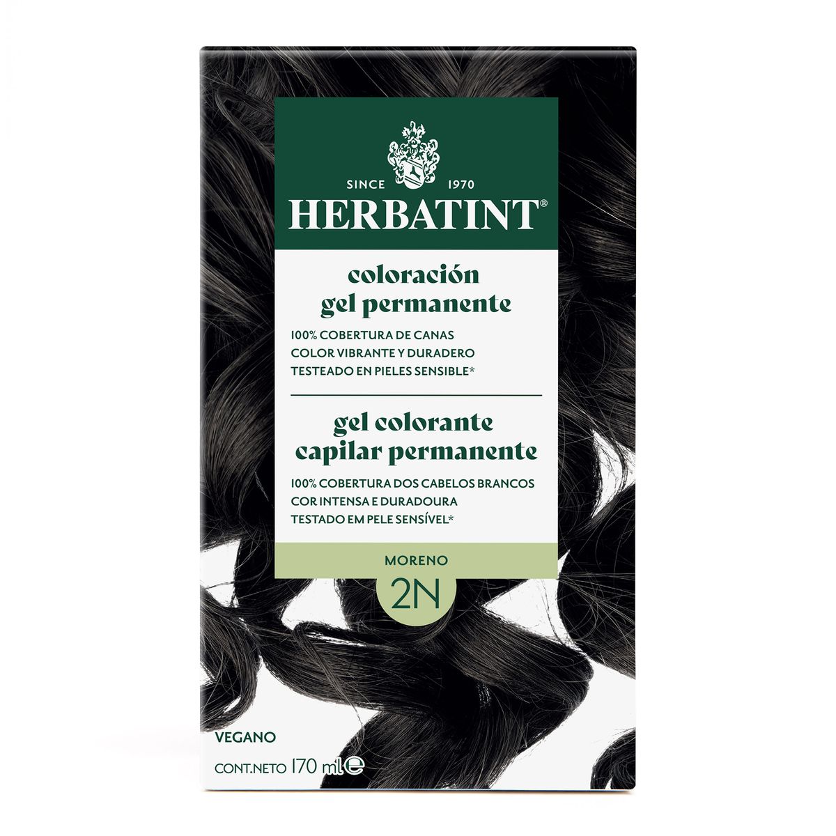 HERBATINT - 2N Moreno - Tintura Permanente Natural