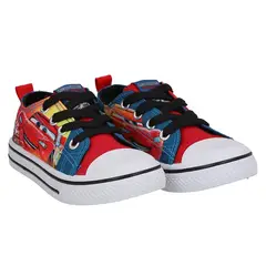 DISNEY - ZAPATILLAS BAJA LONA INFANTIL AZUL CARS