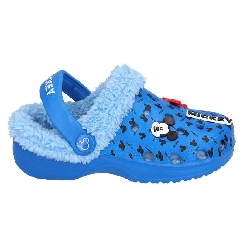 MICKEY MOUSE - Pantufla Sandalia Con Chiporro Infantil Azul Mckey Mouse