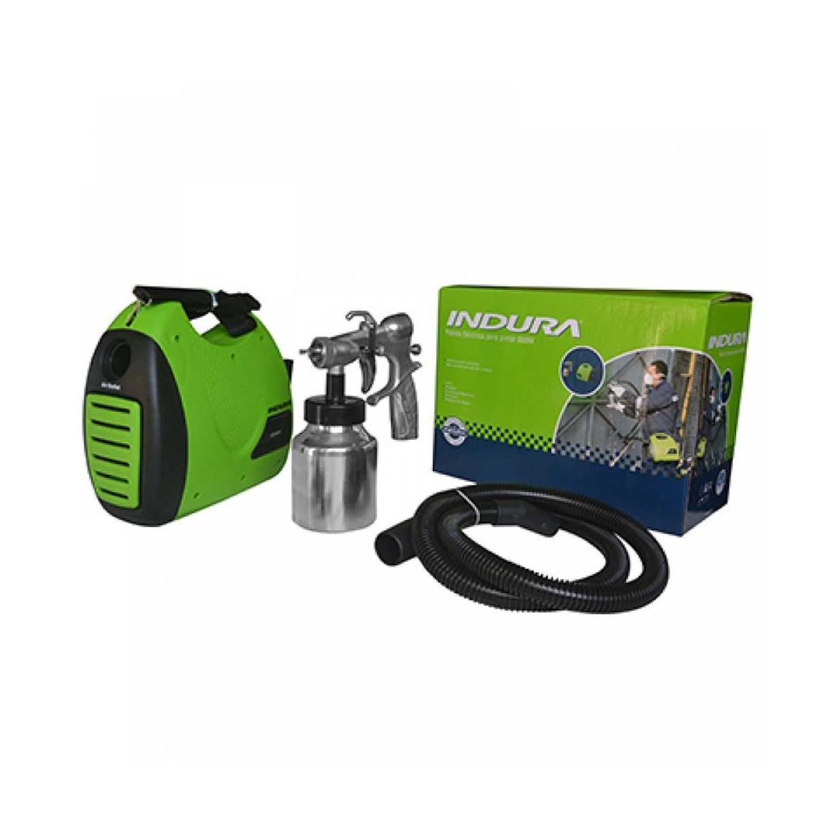 INDURA - Pulverizadora Eléctrica para Pintar con compresor Indura 600w