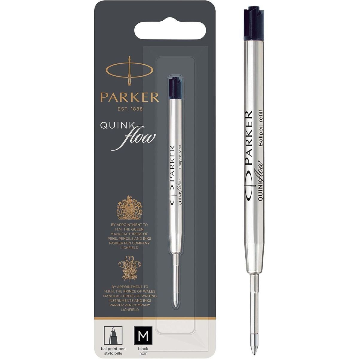 PARKER - Repuesto De Bolígrafo Quinkflow Negro 1.0 Parker