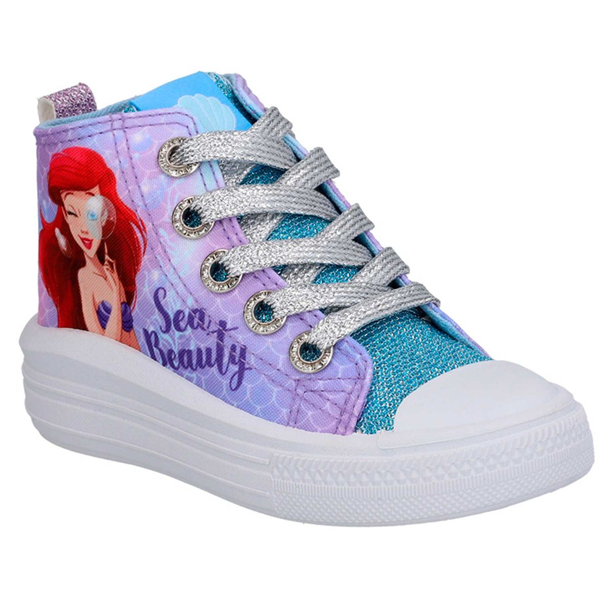 DISNEY - Zapatilla Niña Princesa Disney Caña Alta Ariel