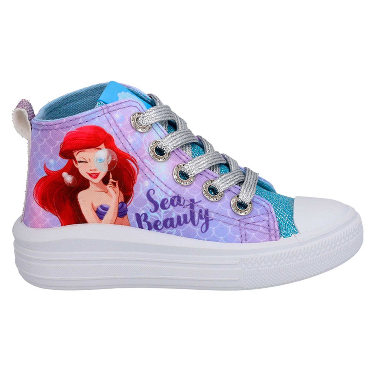 DISNEY - Zapatilla Niña Princesa Disney Caña Alta Ariel
