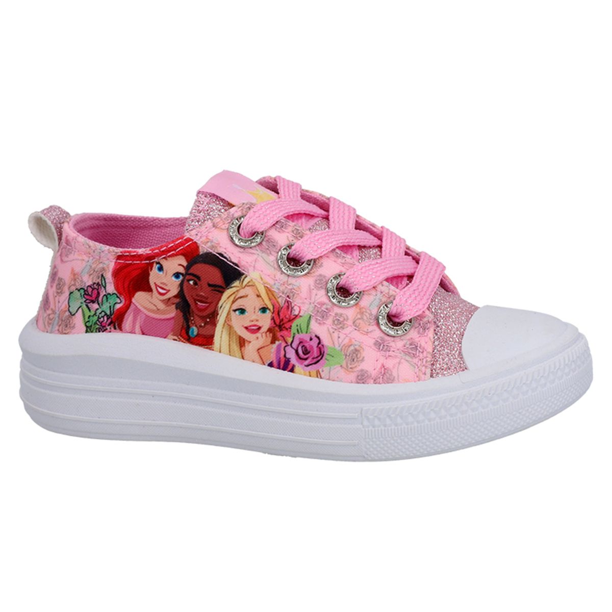 DISNEY - Zapatilla Niña Princesa Disney Lona con Plataforma