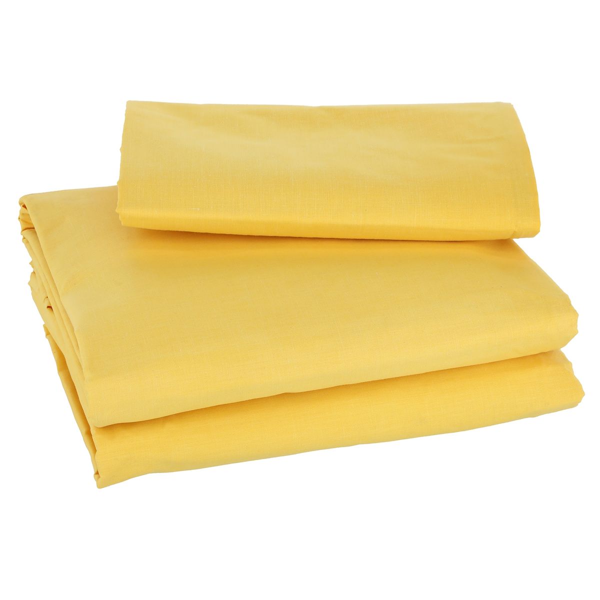SUEÑO BLANCO - JUEGO DE SABANAS  LISO 2½ PLAZA AMARILLO