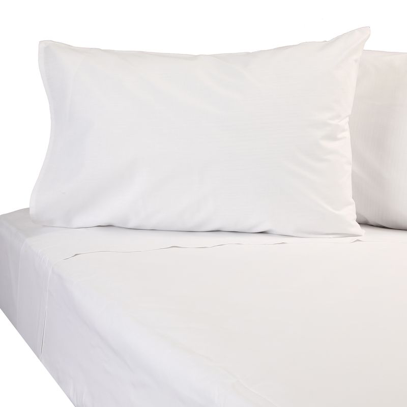 SUEÑO BLANCO - JUEGO DE SABANAS LISO SINGLE 200 HILOS