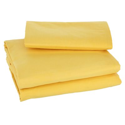 Imagen 2 del producto JUEGO DE SABANAS LISO 2 PLAZA AMARILLO