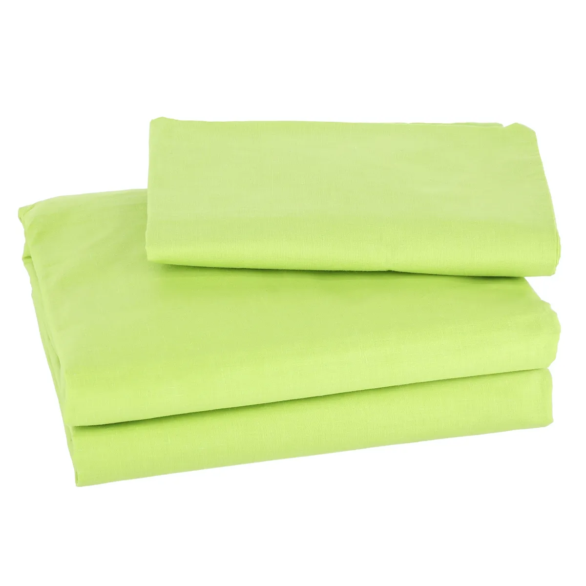 SUEÑO BLANCO - JUEGO DE SABANAS  LISO SINGLE VERDE PISTACHO