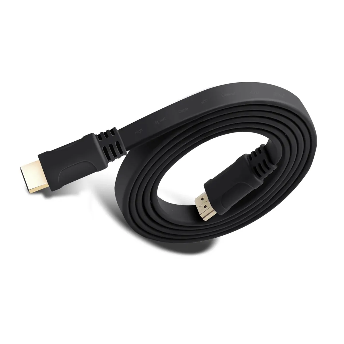 DBLUE - Cable HDMI Plano de 3 Metros con Compatibilidad 4K/FHD FT30 - Negro.
