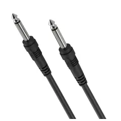 DBLUE - Cable De Audio 1x1 de 6.3mm a 6.3mm Macho de 3 Metros GC163 - Negro