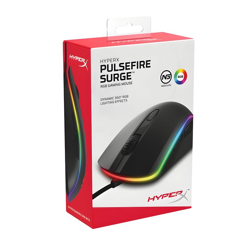 HYPERX - Mouse HyperX Professional Gaming PulseFire Surge RGB MC002B - Negro