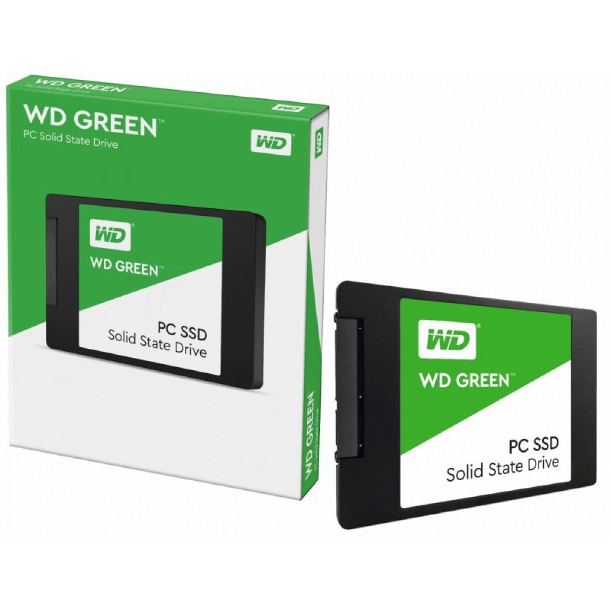 WESTERN DIGITAL - Disco de Estado Solido SSD Western Digital 120 GB Green +