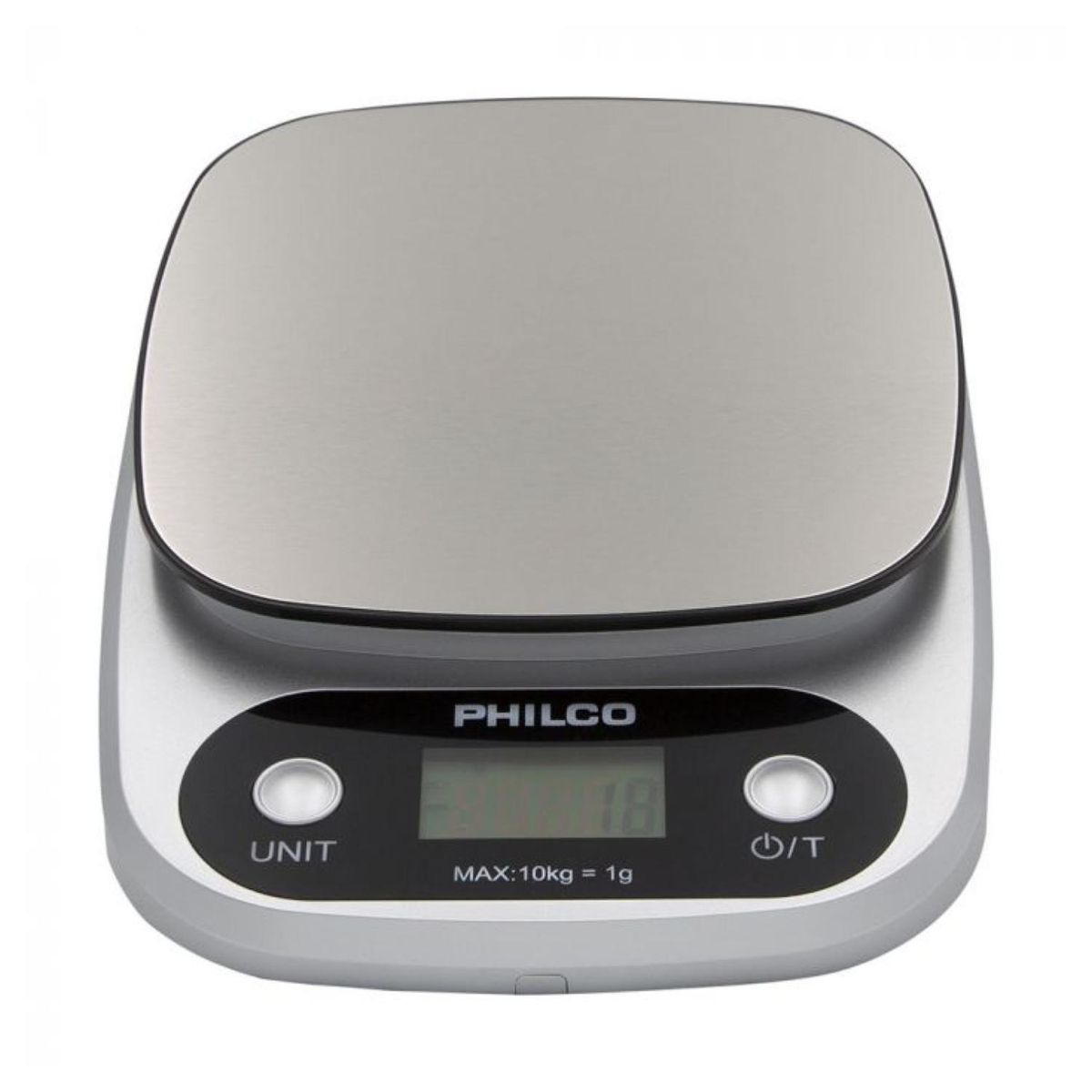 PHILCO - Pesa Balanza Digital De Cocina 10Kg Metalico KS491 Philco