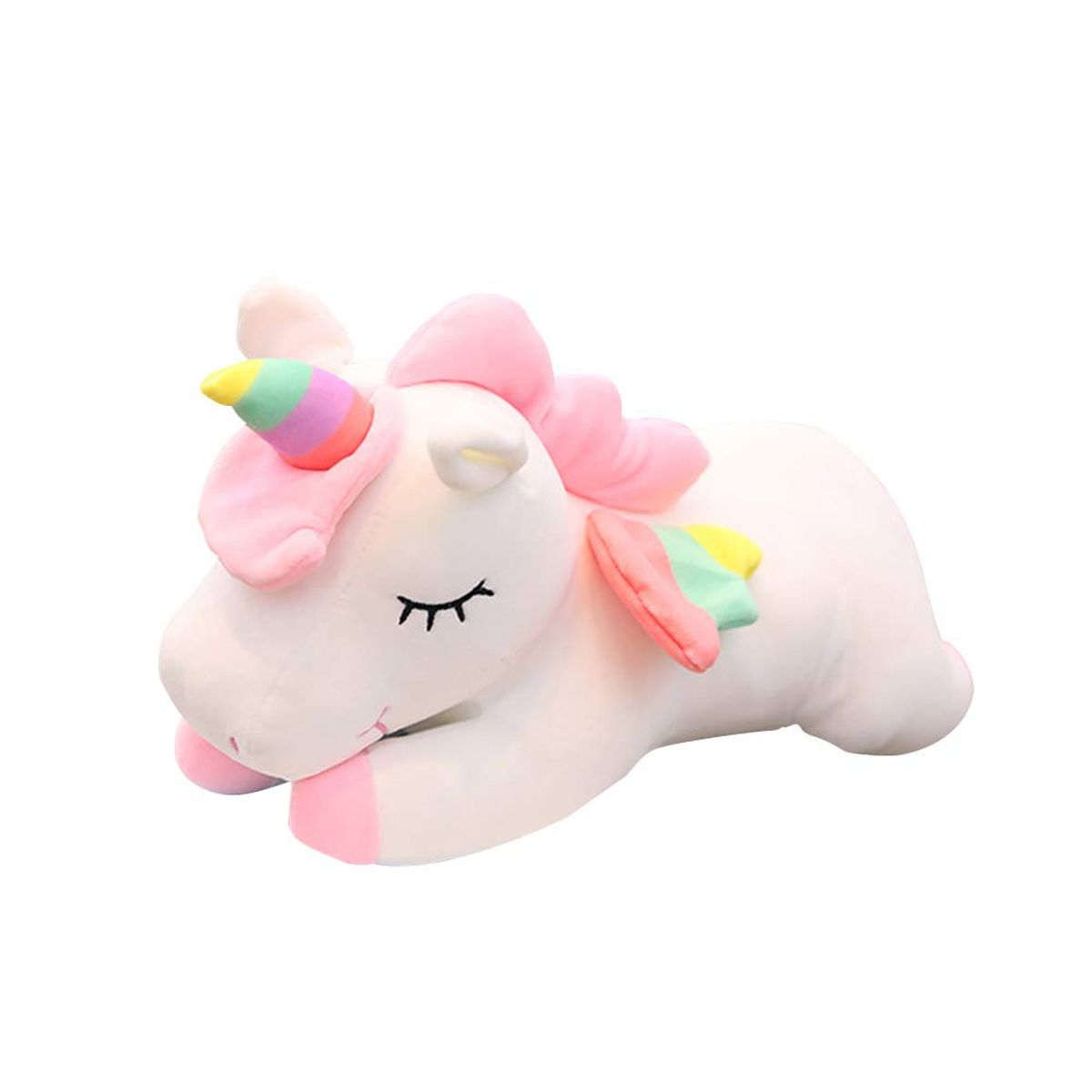 PANGUI TOYS - Peluche Unicornio de Felpa 35 cm Blanco