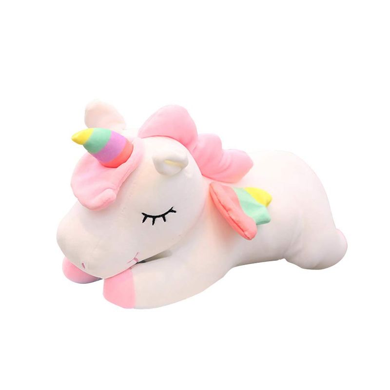 PANGUI TOYS - Peluche Unicornio de Felpa 35 cm Blanco