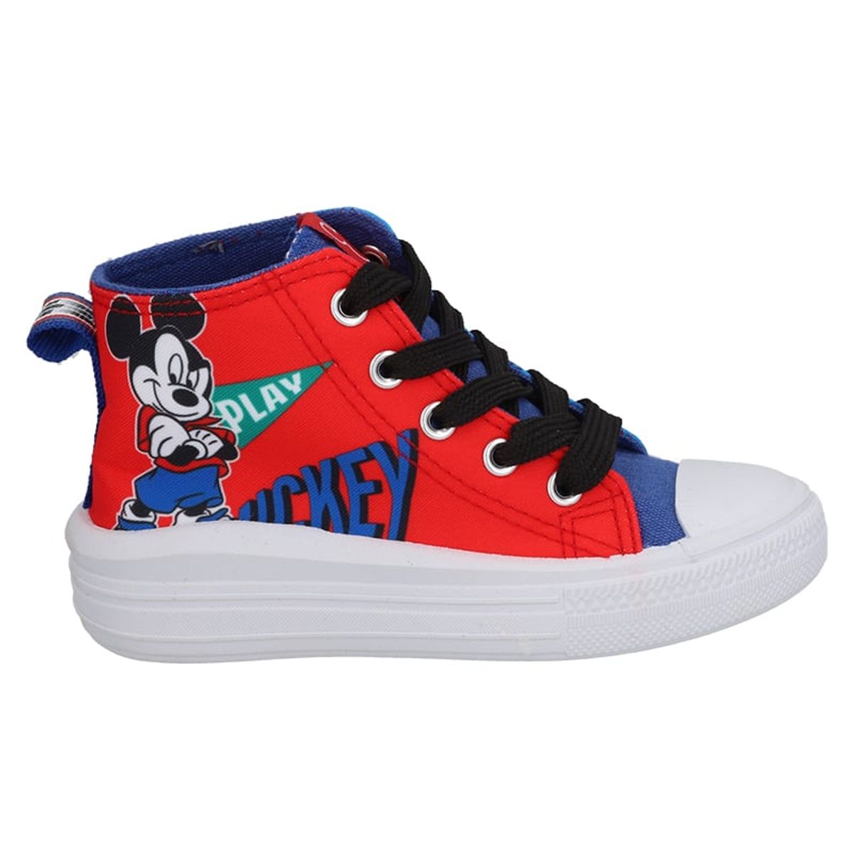 DISNEY - Zapatilla Lona Con Plataforma MICKEY MOUSE Azul