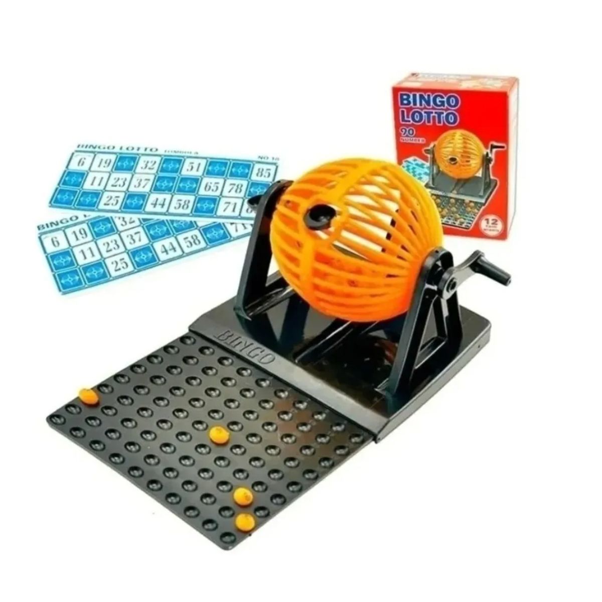 GENERICO - Bingo Lotto Tombola 12 Cartones 90 Numeros Bingo Familiar