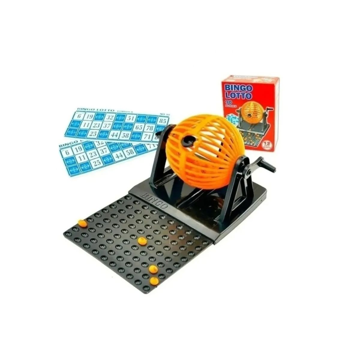 GENERICO - Bingo Lotto Tombola 12 Cartones 90 Numeros Bingo Familiar