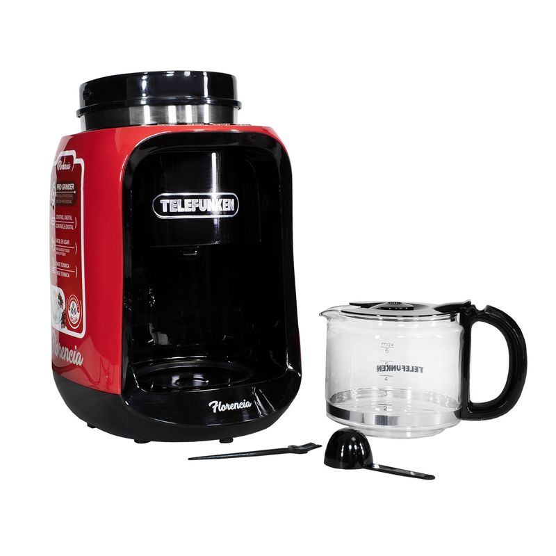 TELEFUNKEN - Cafetera eléctrica con molinillo florencia