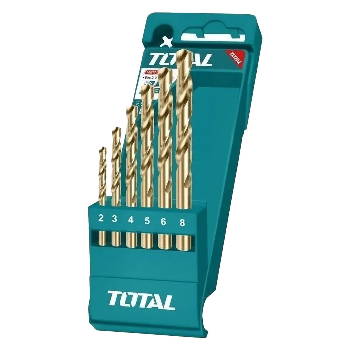 TOTAL TOOLS - Juego Brocas Para Metal 6 Piezas