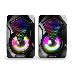 TARGA - Par de parlantes gamer para pc diamond x
