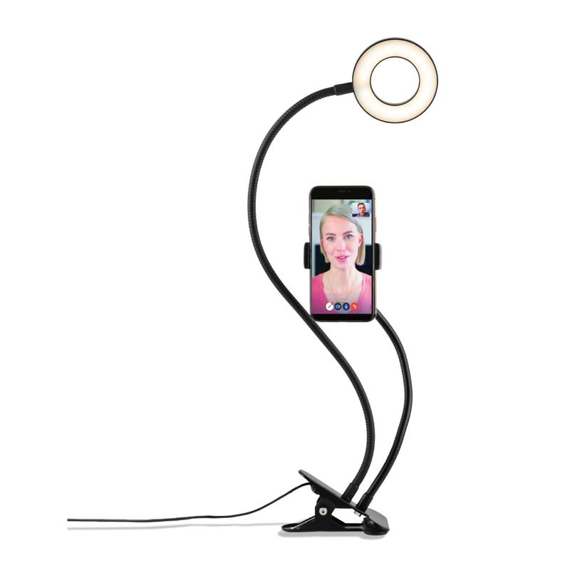 TARGA - Soporte para telefono con luz targa ringlight