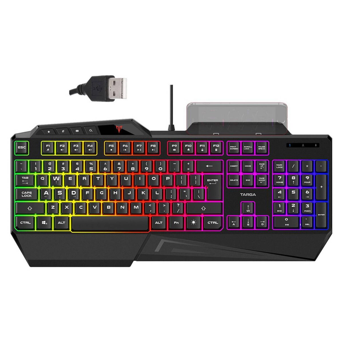 TARGA - Teclado gamer targa tg k120rgb