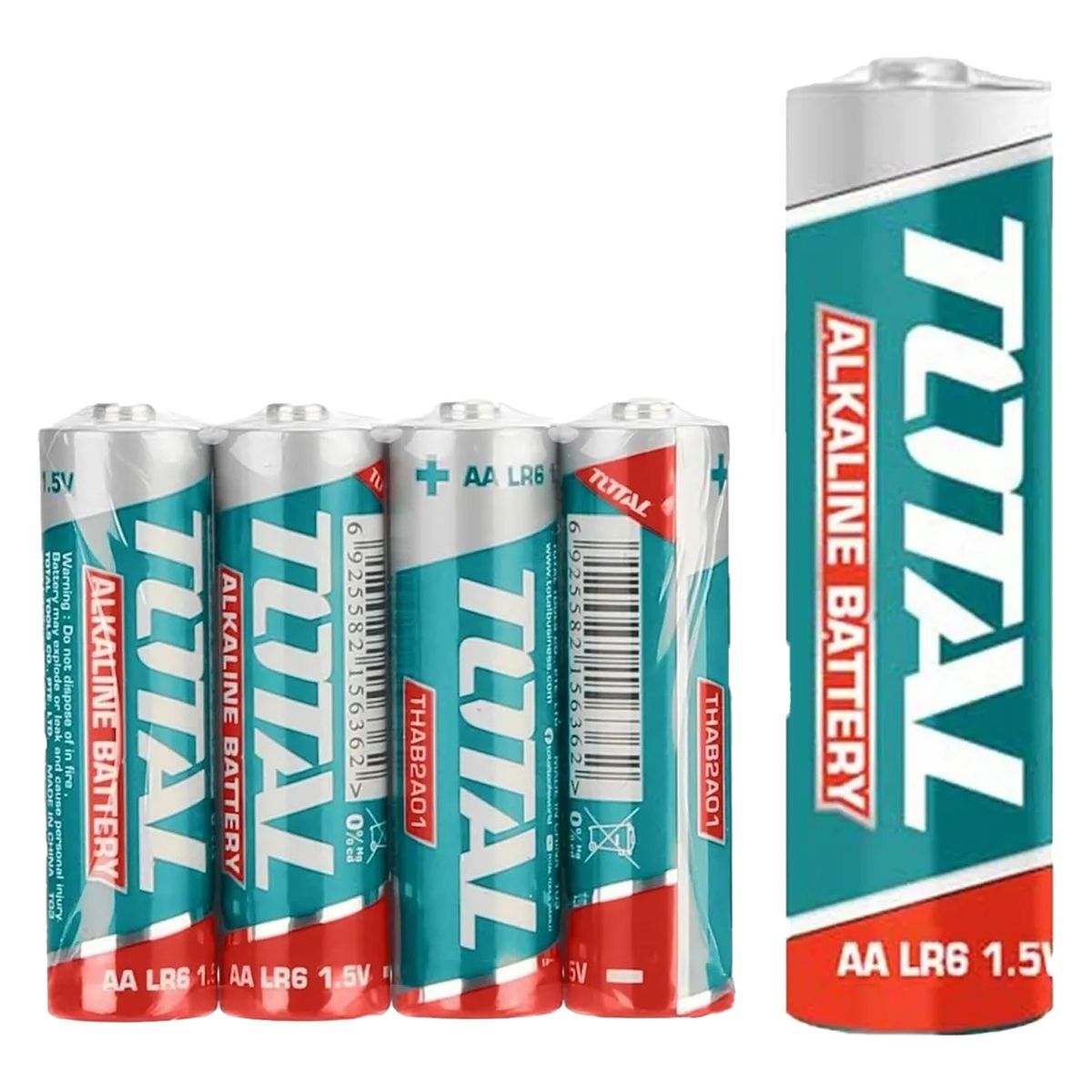 TOTAL TOOLS - Pilas Aa 1.5v Alcalina 4 Unidades