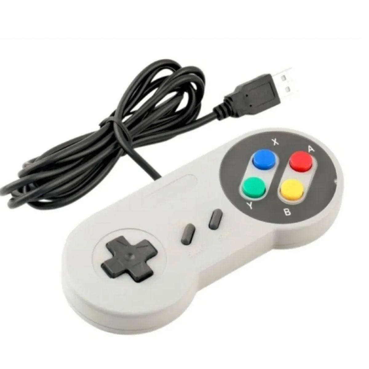 GENERICO - Control Joystick Usb Tipo Consola Retro 16-bits 8 Botones