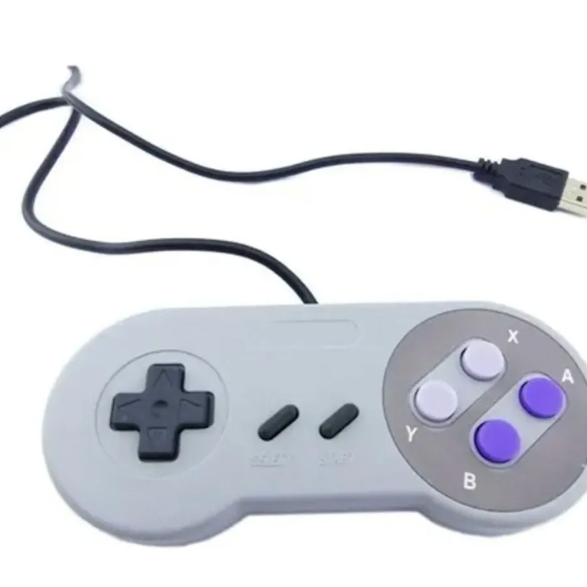 GENERICO - Control Joystick Usb Tipo Consola Retro 16-bits 8 Botones