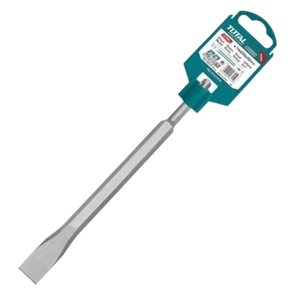 TOTAL TOOLS - Cincel Plano para Rotomartillo Sds Plus 14x250x20mm