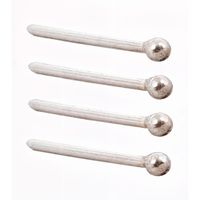 Set Piercing Nariz Nostril Straight Plata 925 1,5mm - Plata