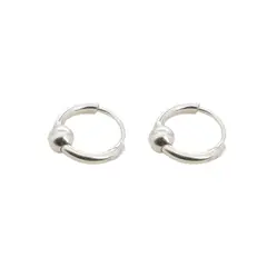 BIJOUTERIA LB20 SPA - Aro Argolla de Nariz/Oreja de Plata 925 Rapa Iti - Plateado