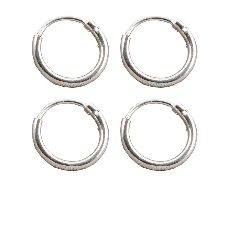 BIJOUTERIA LB20 SPA - Set de Argolla de Nariz de 8 mm - Plata 925