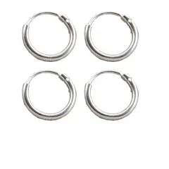 BIJOUTERIA LB20 SPA - Set de Argolla de Nariz de 8 mm - Plata 925