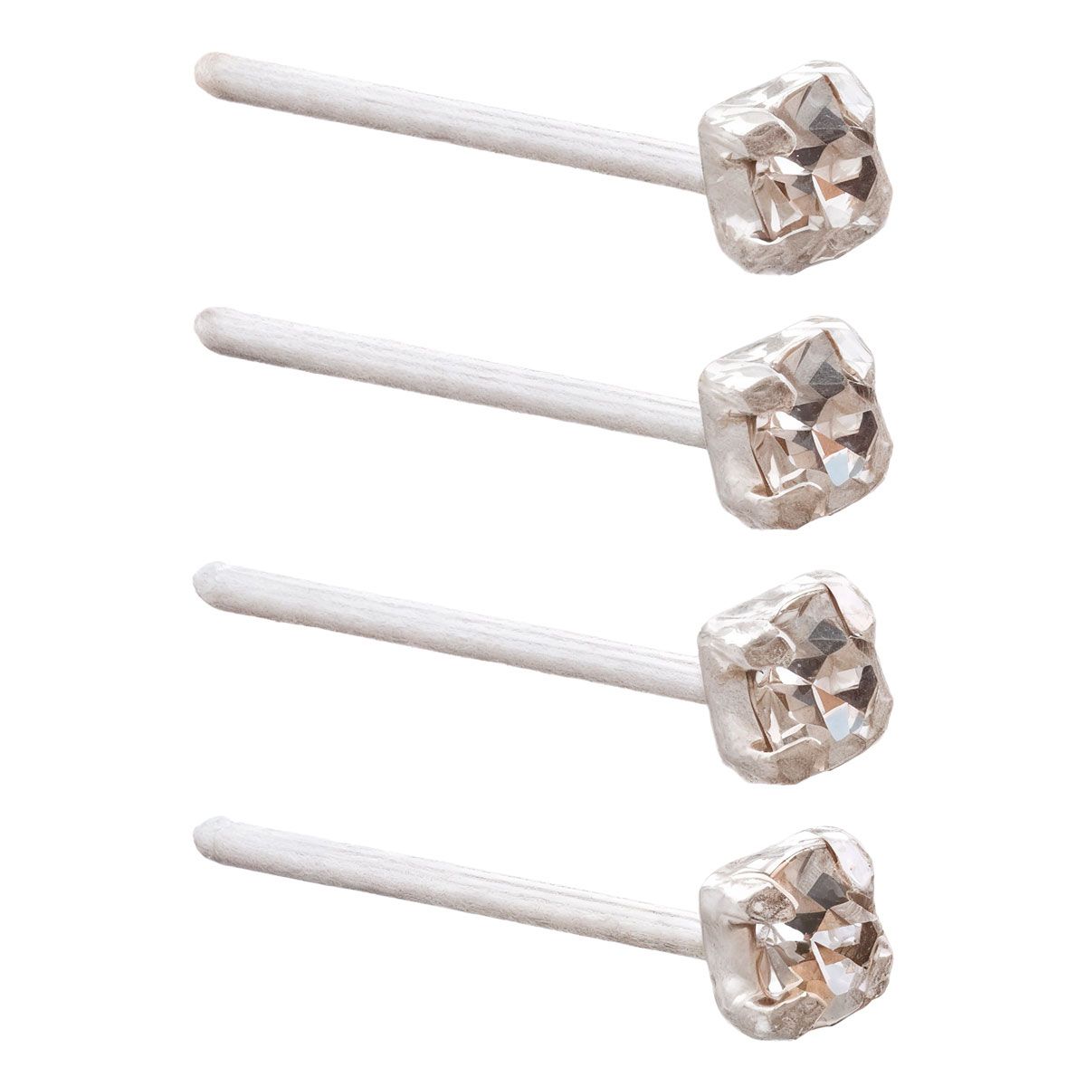BIJOUTERIA LB20 SPA - Piercing de Nariz Nostril Straight Punto de Luz - Plata 925