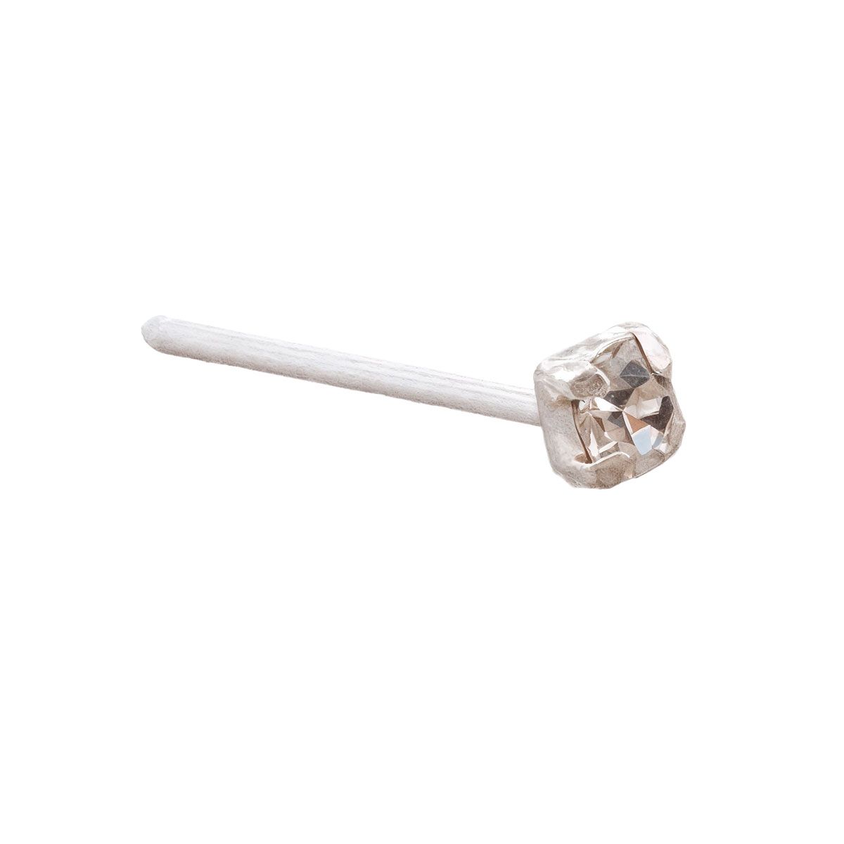 BIJOUTERIA LB20 SPA - Piercing de Nariz Nostril Straight Punto de Luz - Plata 925