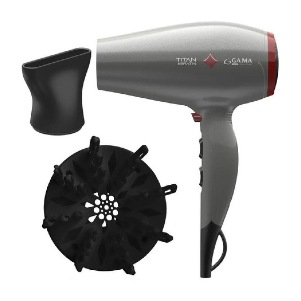 GAMA - Secador De Pelo 3T 2V 2200W Diamond Titan Keratin Gama
