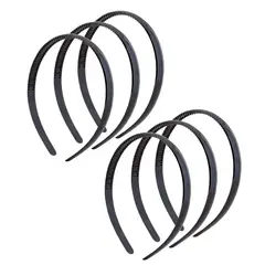 BIJOUTERIA LB20 SPA - Set de Seis Cintillo Liso - Negro
