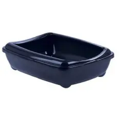 GENERICO - Arenero Abierto Con Base Para Gatos Azul