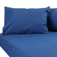 JUEGO DE SABANAS LISO 2 PLAZA AZUL