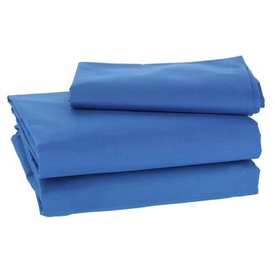 Imagen 2 del producto JUEGO DE SABANAS LISO 2 PLAZA AZUL