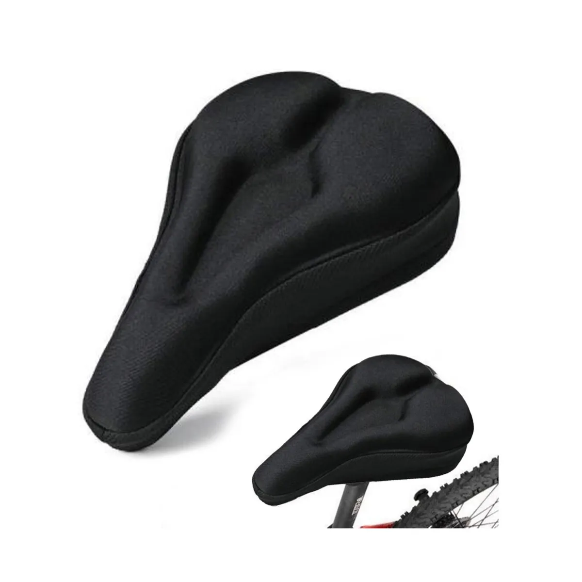 GENERICO - Cubre Sillín Asiento Gel Bicicleta Acolchado Universal