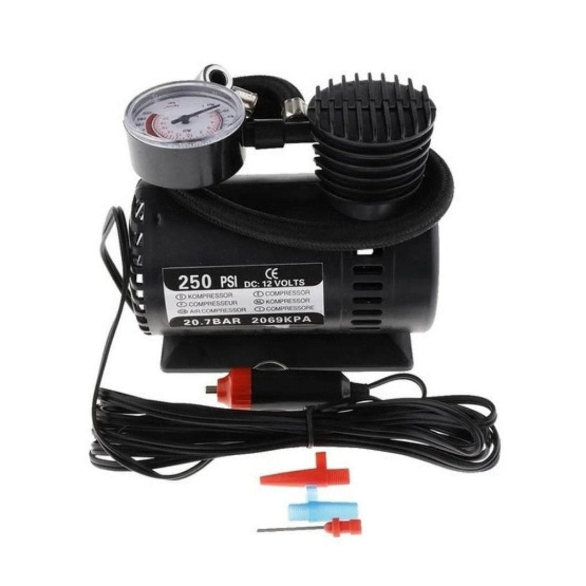 GENERICO - Compresor De Aire 250 Psi 12v Inflador De Neumaticos
