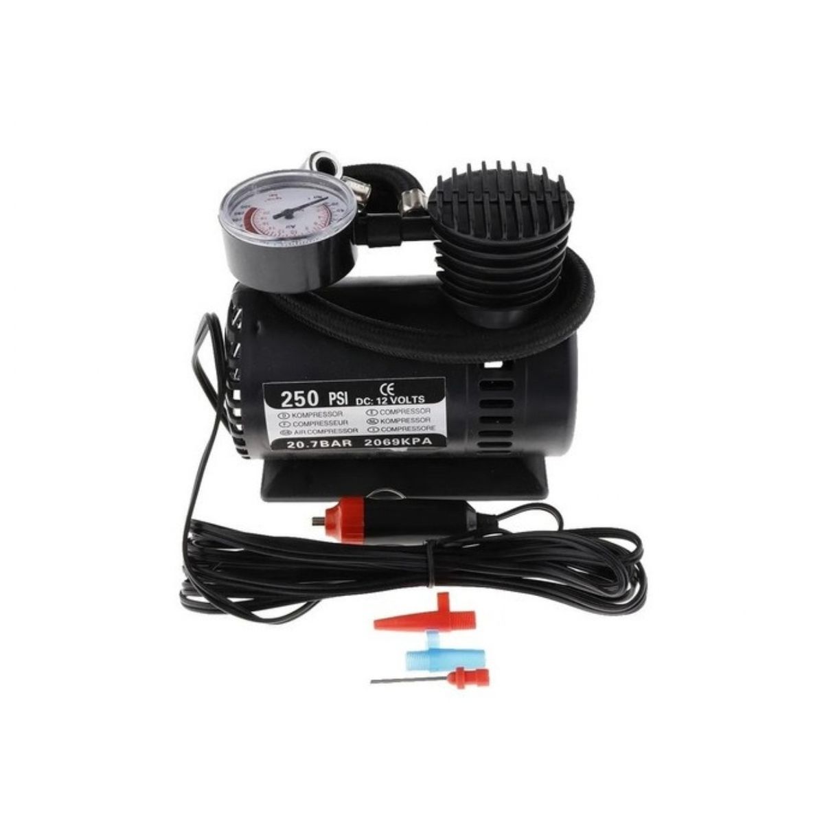 GENERICO - Compresor De Aire 250 Psi 12v Inflador De Neumaticos