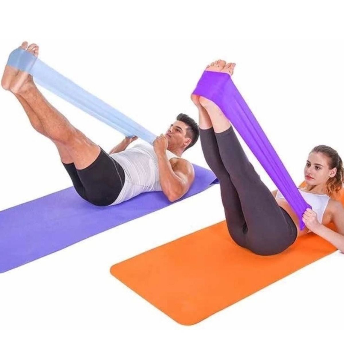GENERICO - Bandas Elásticas Yoga Pilates Aerobics Fitness 15metros